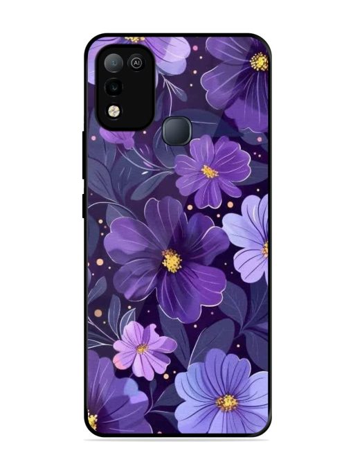 Purple Paradise Glossy Soft Edge Case for Infinix Smart 5