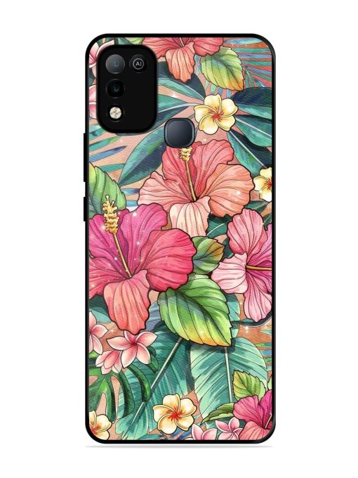 Tropical Tapestry Glossy Soft Edge Case for Infinix Smart 5