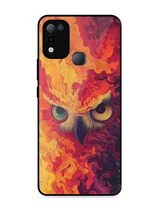 Fiery Owl Glossy Soft Edge Case for Infinix Smart 5