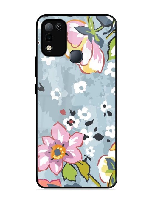 Floral Fantasy Glossy Soft Edge Case for Infinix Smart 5