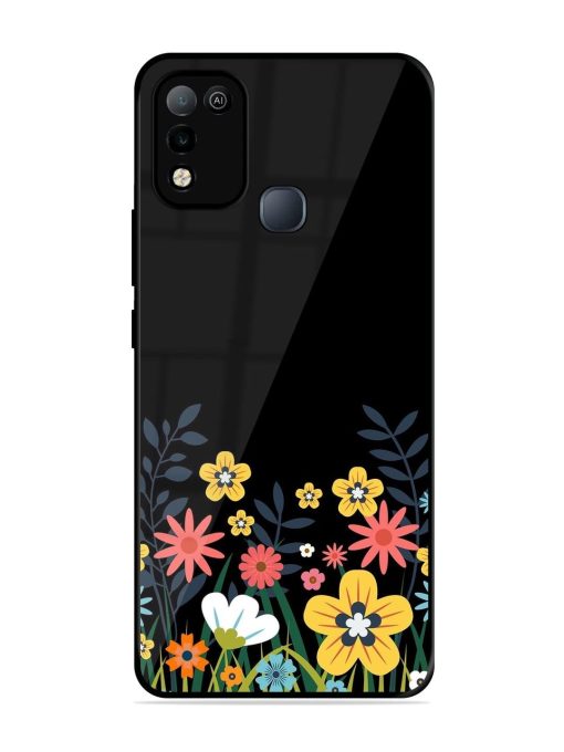 Floral Night Sky Glossy Soft Edge Case for Infinix Smart 5