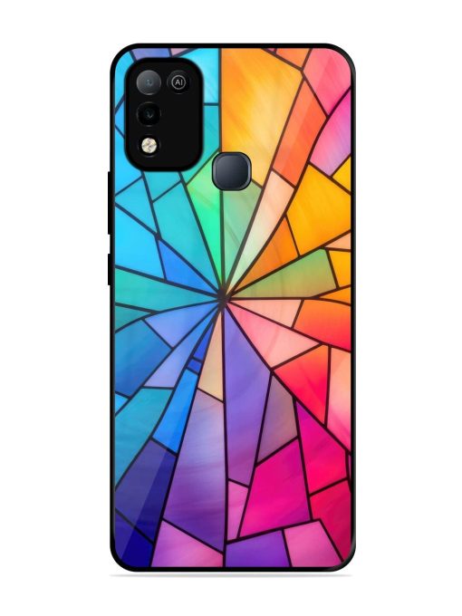 Stained Glass Kaleidoscope Of Colors Glossy Soft Edge Case for Infinix Smart 5