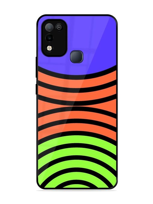 Psychedelic Stripe Symphony Glossy Soft Edge Case for Infinix Smart 5