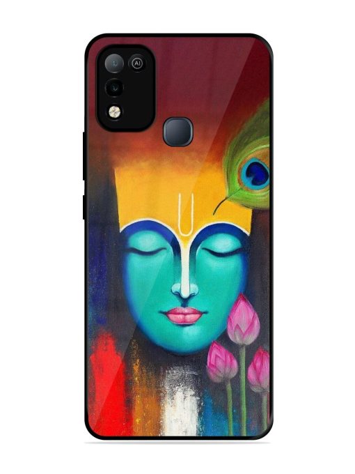 Divine Tranquility: The Face Of Krishna Glossy Soft Edge Case for Infinix Smart 5