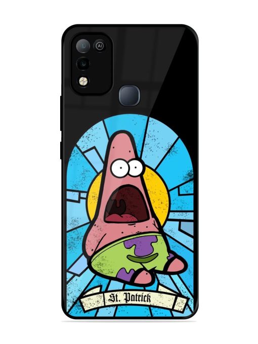 St. Patrick'S Day Stained Glass Patrick Star Glossy Soft Edge Case for Infinix Smart 5