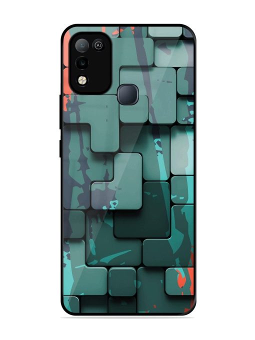 Abstract Geometric Mosaic Glossy Soft Edge Case for Infinix Smart 5