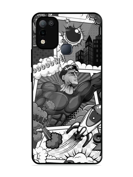 Comic Book Chaos Glossy Soft Edge Case for Infinix Smart 5