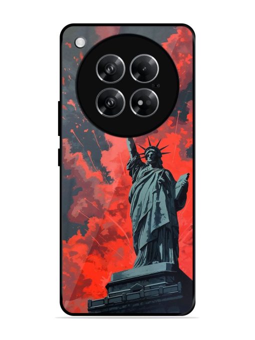 Lady Liberty'S Firework Finale Glossy Soft Edge Case for Infinix Zero 40 (5G)