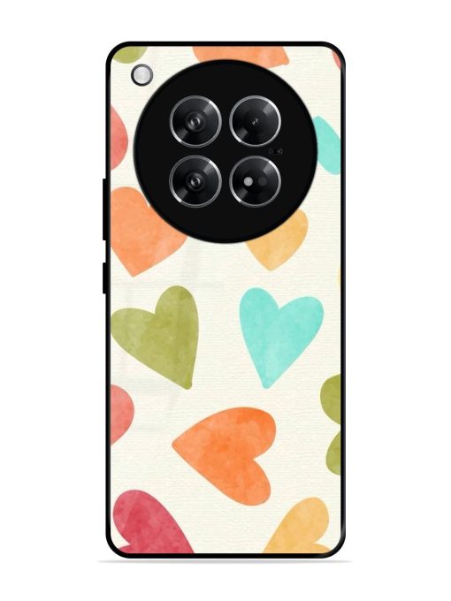 Watercolor Hearts Glossy Soft Edge Case for Infinix Zero 40 (5G)