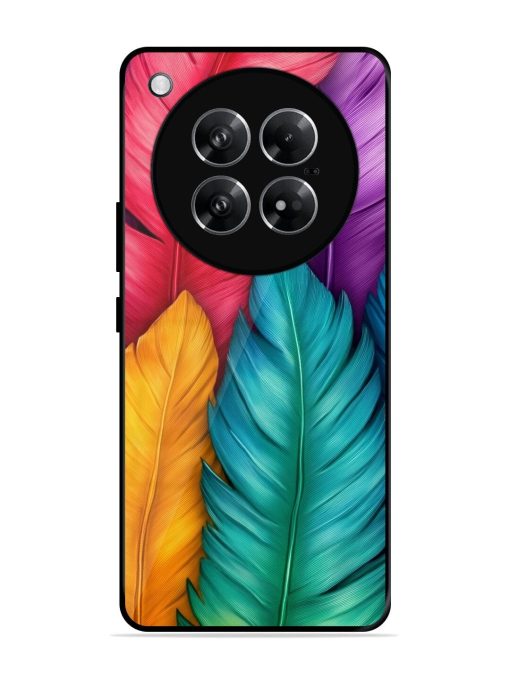 Rainbow Feathers Glossy Soft Edge Case for Infinix Zero 40 (5G)