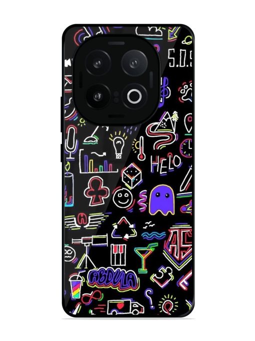 Neon Doodle Glossy Soft Edge Case for Iqoo 13 (5G)