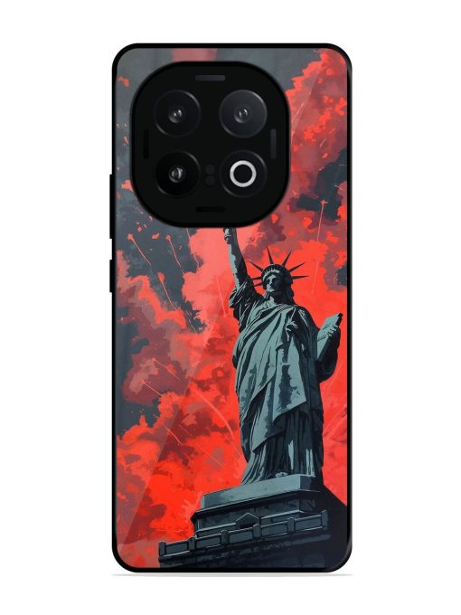 Lady Liberty'S Firework Finale Glossy Soft Edge Case for Iqoo 13 (5G)