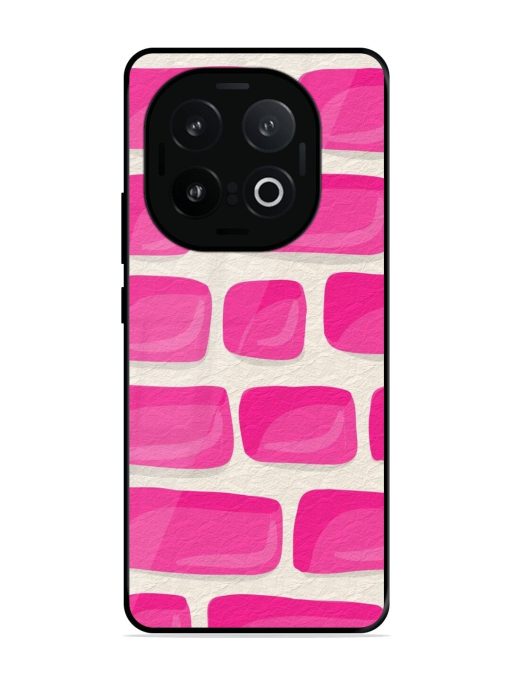 Pink Brick Wall Glossy Soft Edge Case for Iqoo 13 (5G)