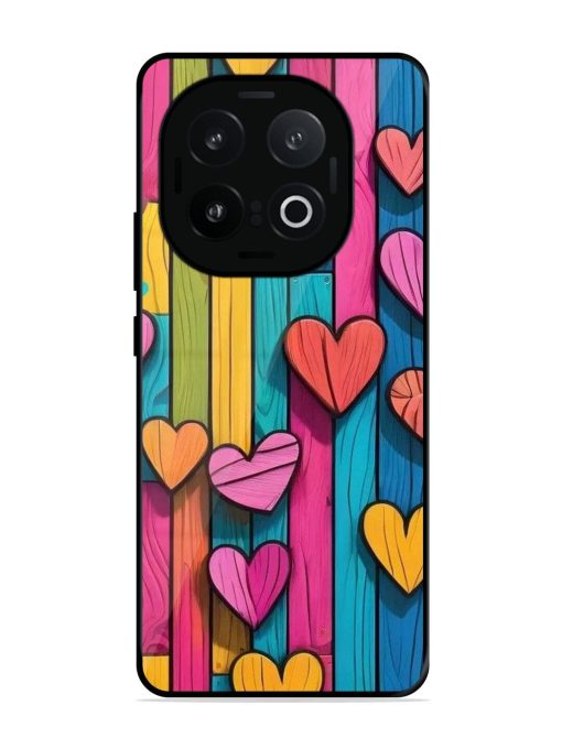 Rainbow Of Hearts Glossy Soft Edge Case for Iqoo 13 (5G)