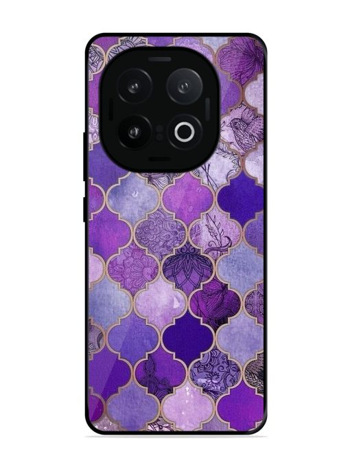 Purple Mosaic Magic Glossy Soft Edge Case for Iqoo 13 (5G)