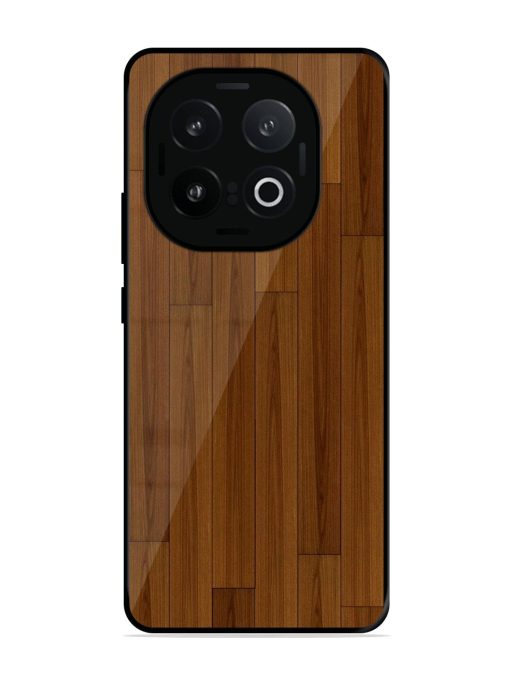 Warm Woodgrain Glossy Soft Edge Case for Iqoo 13 (5G)