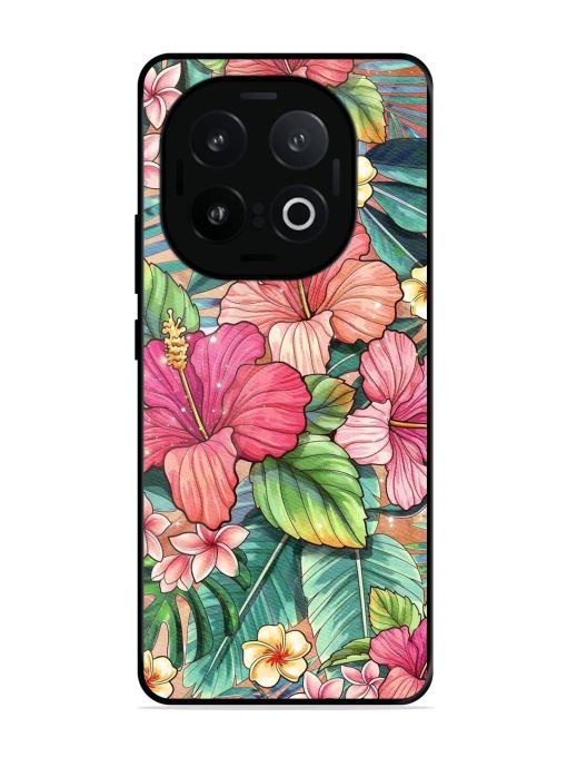 Tropical Tapestry Glossy Soft Edge Case for Iqoo 13 (5G)