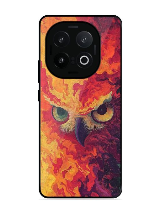 Fiery Owl Glossy Soft Edge Case for Iqoo 13 (5G)