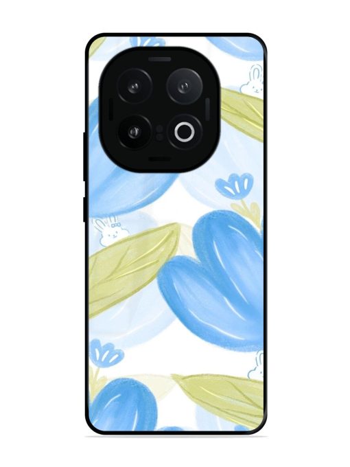 Bunny'S Blue Garden Glossy Soft Edge Case for Iqoo 13 (5G)