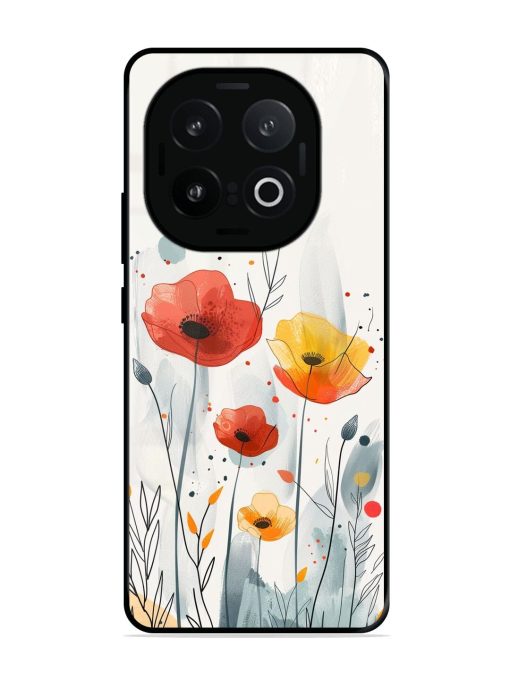 Poppy Fields Glossy Soft Edge Case for Iqoo 13 (5G)