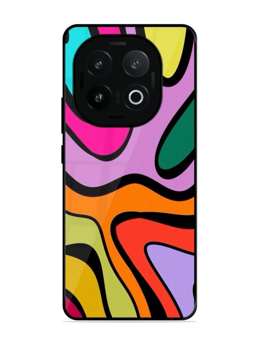 Groovy Swirls Glossy Soft Edge Case for Iqoo 13 (5G)