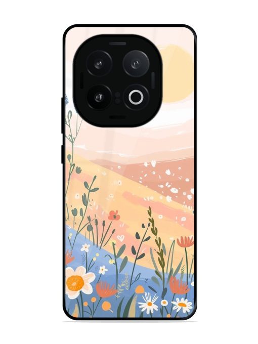 Golden Hour Blooms Glossy Soft Edge Case for Iqoo 13 (5G)