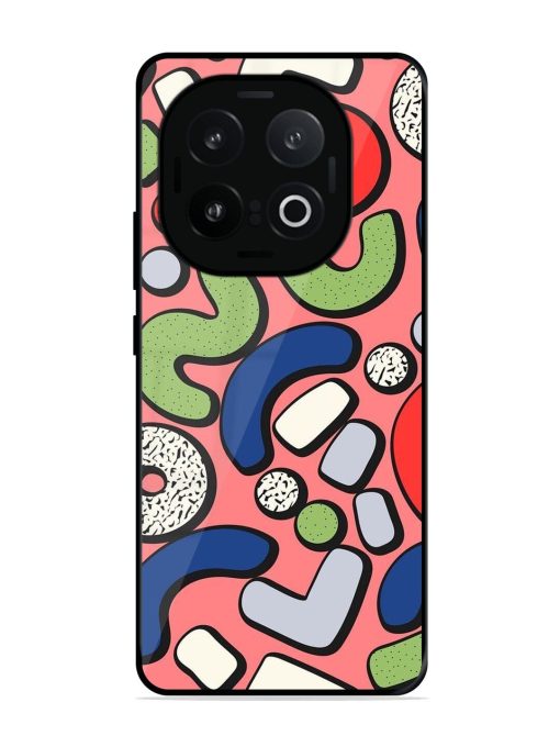 Groovy Geometric Shapes Glossy Soft Edge Case for Iqoo 13 (5G)