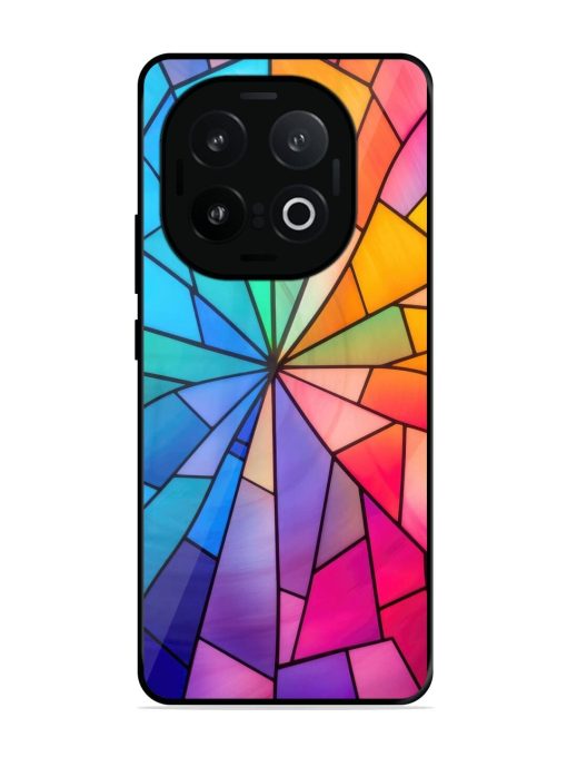 Stained Glass Kaleidoscope Of Colors Glossy Soft Edge Case for Iqoo 13 (5G)