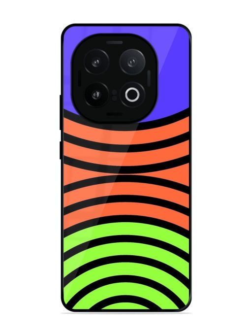 Psychedelic Stripe Symphony Glossy Soft Edge Case for Iqoo 13 (5G)