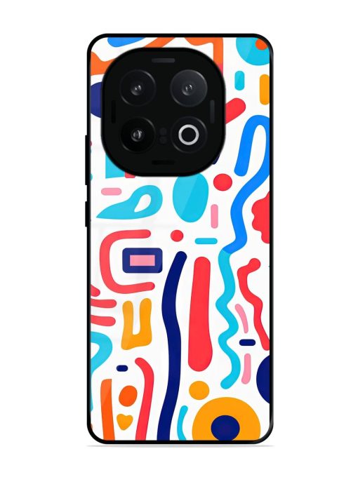 Whimsical Doodle Chaos Glossy Soft Edge Case for Iqoo 13 (5G)