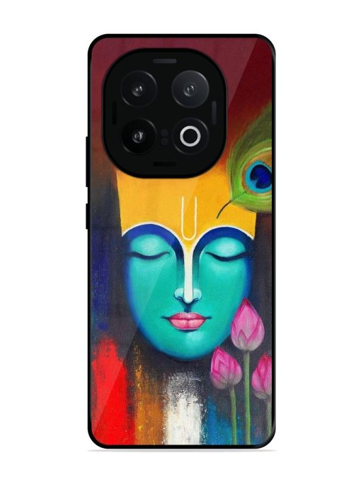 Divine Tranquility: The Face Of Krishna Glossy Soft Edge Case for Iqoo 13 (5G)