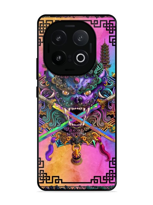 Psychedelic Fu Dog Tapestry Glossy Soft Edge Case for Iqoo 13 (5G)