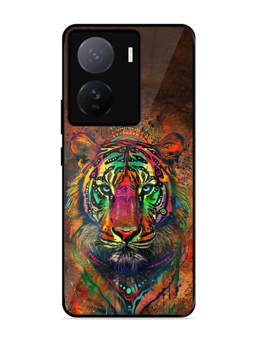 Cosmic Tiger Glossy Soft Edge Case for Iqoo Z7 (5G)