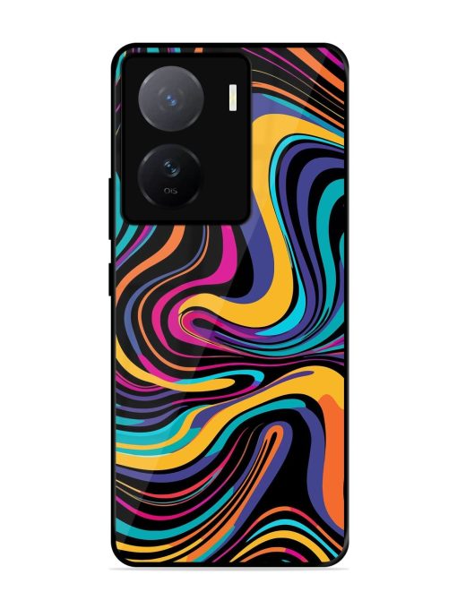 Psychedelic Swirl Glossy Soft Edge Case for Iqoo Z7 (5G)