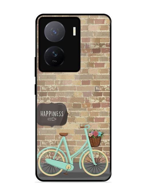 Pedaling Towards Happiness Glossy Soft Edge Case for Iqoo Z7 (5G)