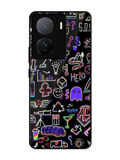 Neon Doodle Glossy Soft Edge Case for Iqoo Z7 (5G)