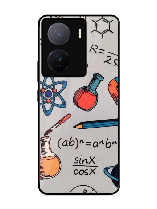 Science Doodle Glossy Soft Edge Case for Iqoo Z7 (5G)