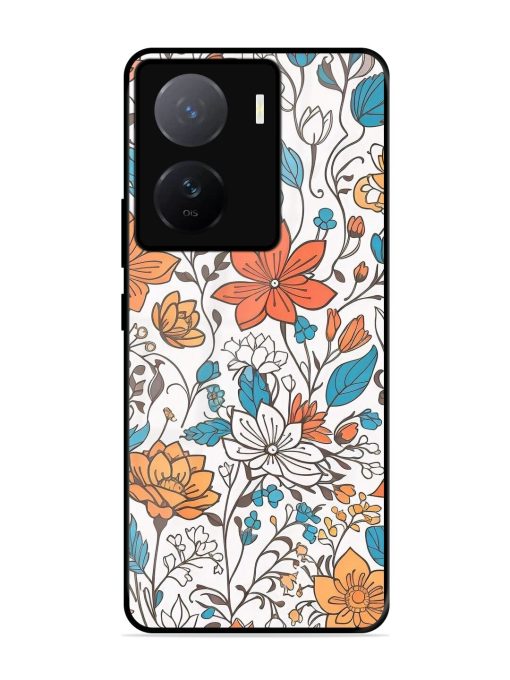 Floral Symphony Glossy Soft Edge Case for Iqoo Z7 (5G)