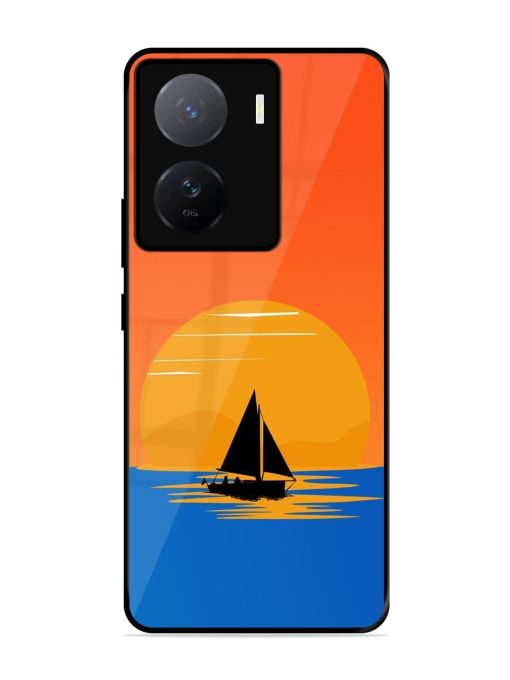 Sunset Sail Glossy Soft Edge Case for Iqoo Z7 (5G)