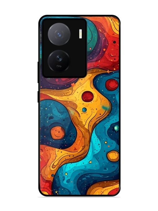 Cosmic Swirl Glossy Soft Edge Case for Iqoo Z7 (5G)