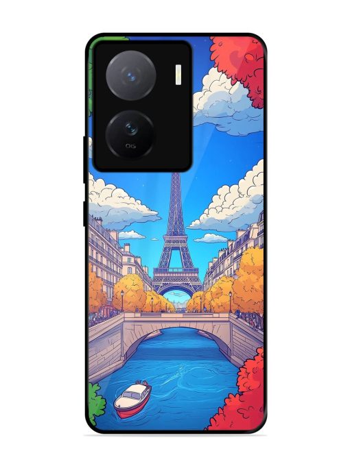 Parisian Panorama Glossy Soft Edge Case for Iqoo Z7 (5G)