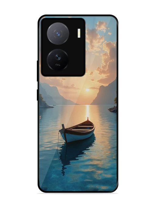 Serene Sunset Glossy Soft Edge Case for Iqoo Z7 (5G)