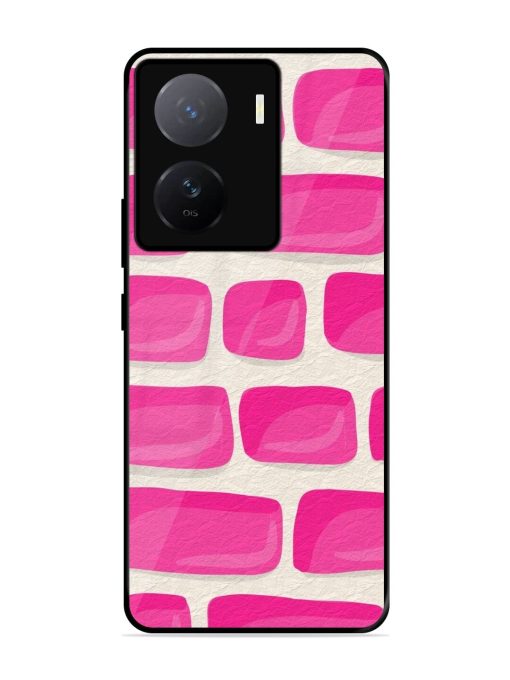 Pink Brick Wall Glossy Soft Edge Case for Iqoo Z7 (5G)