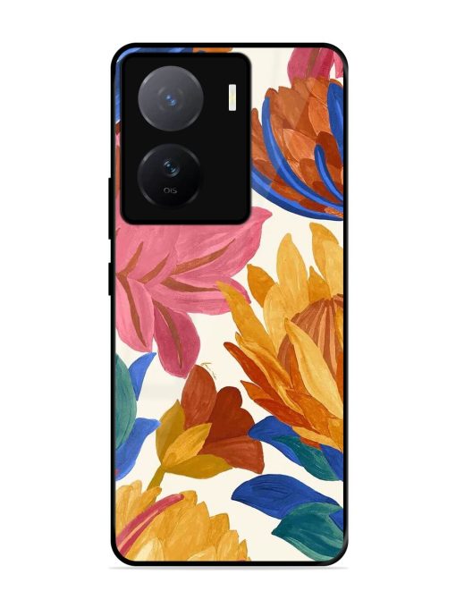 Blooming Tapestry Glossy Soft Edge Case for Iqoo Z7 (5G)