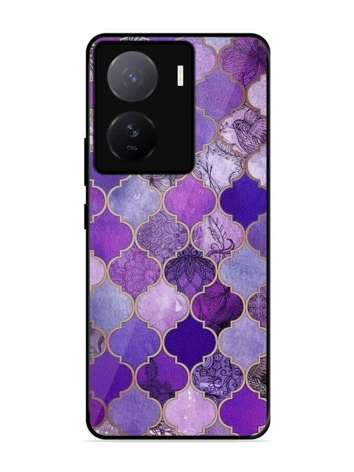 Purple Mosaic Magic Glossy Soft Edge Case for Iqoo Z7 (5G)