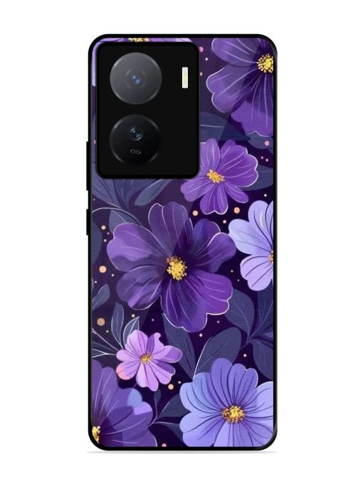 Purple Paradise Glossy Soft Edge Case for Iqoo Z7 (5G)