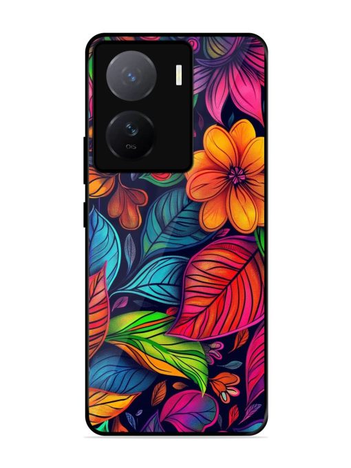 Rainbow Of Blooms Glossy Soft Edge Case for Iqoo Z7 (5G)