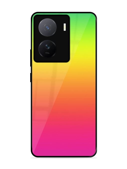 Rainbow Gradient Glossy Soft Edge Case for Iqoo Z7 (5G)