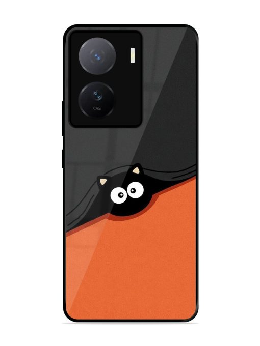 Peek-A-Boo Kitty Glossy Soft Edge Case for Iqoo Z7 (5G)