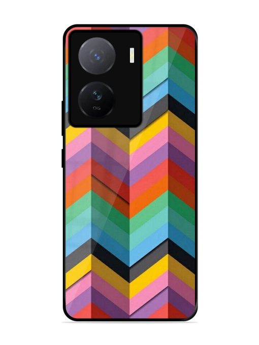 Colorful Zigzag Glossy Soft Edge Case for Iqoo Z7 (5G)